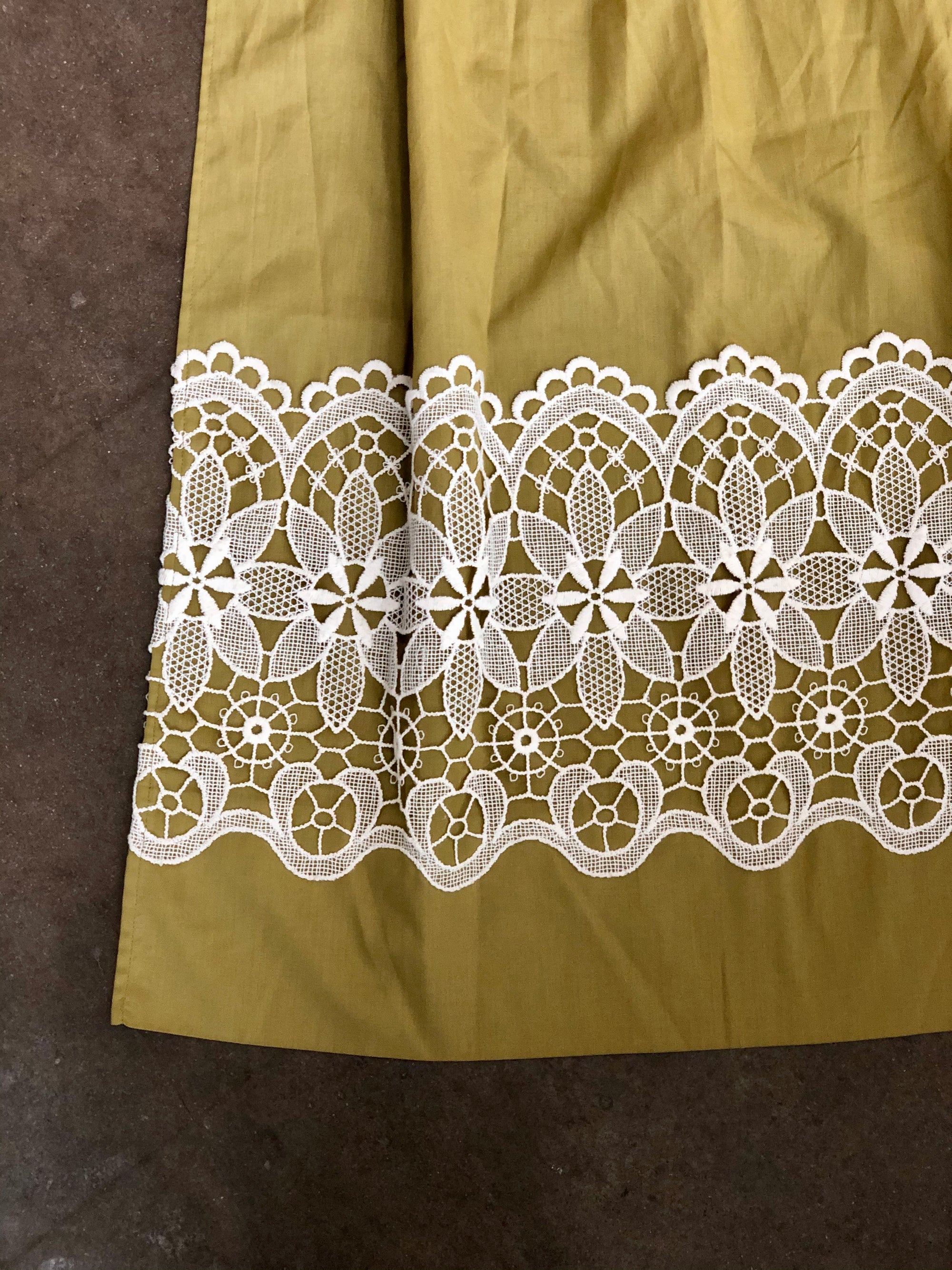 Vintage Chartreuse Apron
