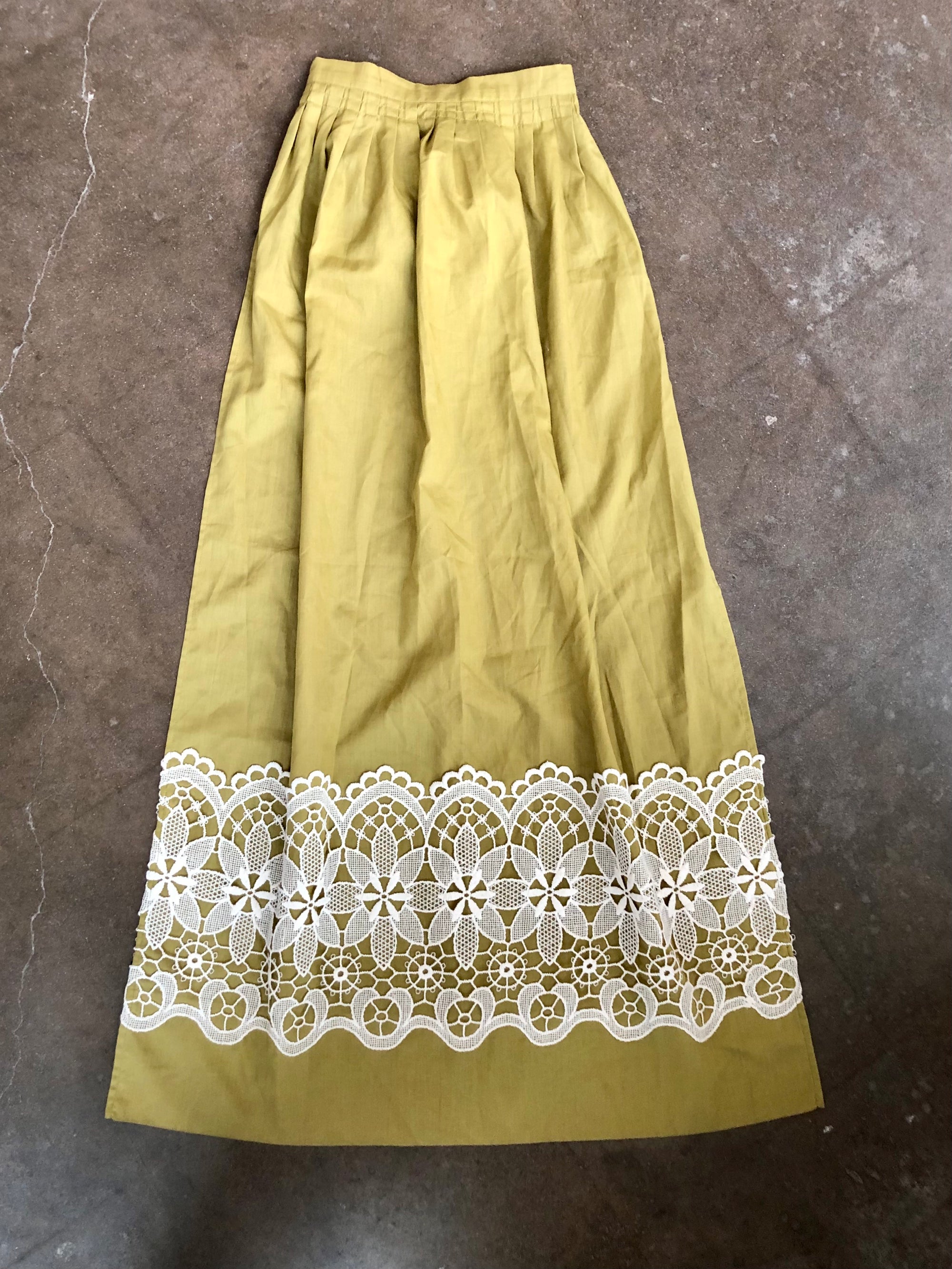 Vintage Chartreuse Apron