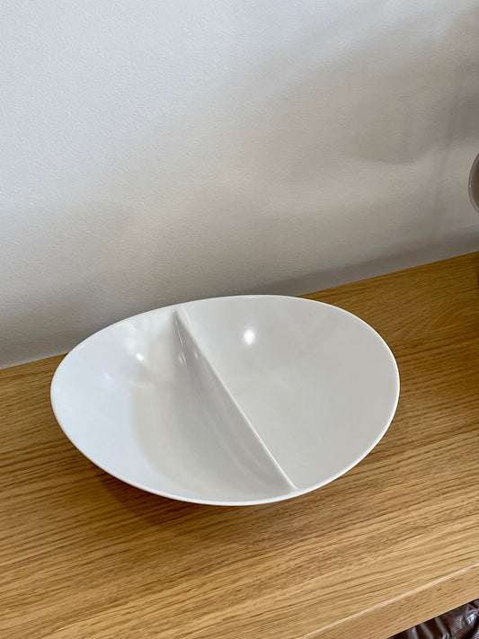 White Half n' Half Dish