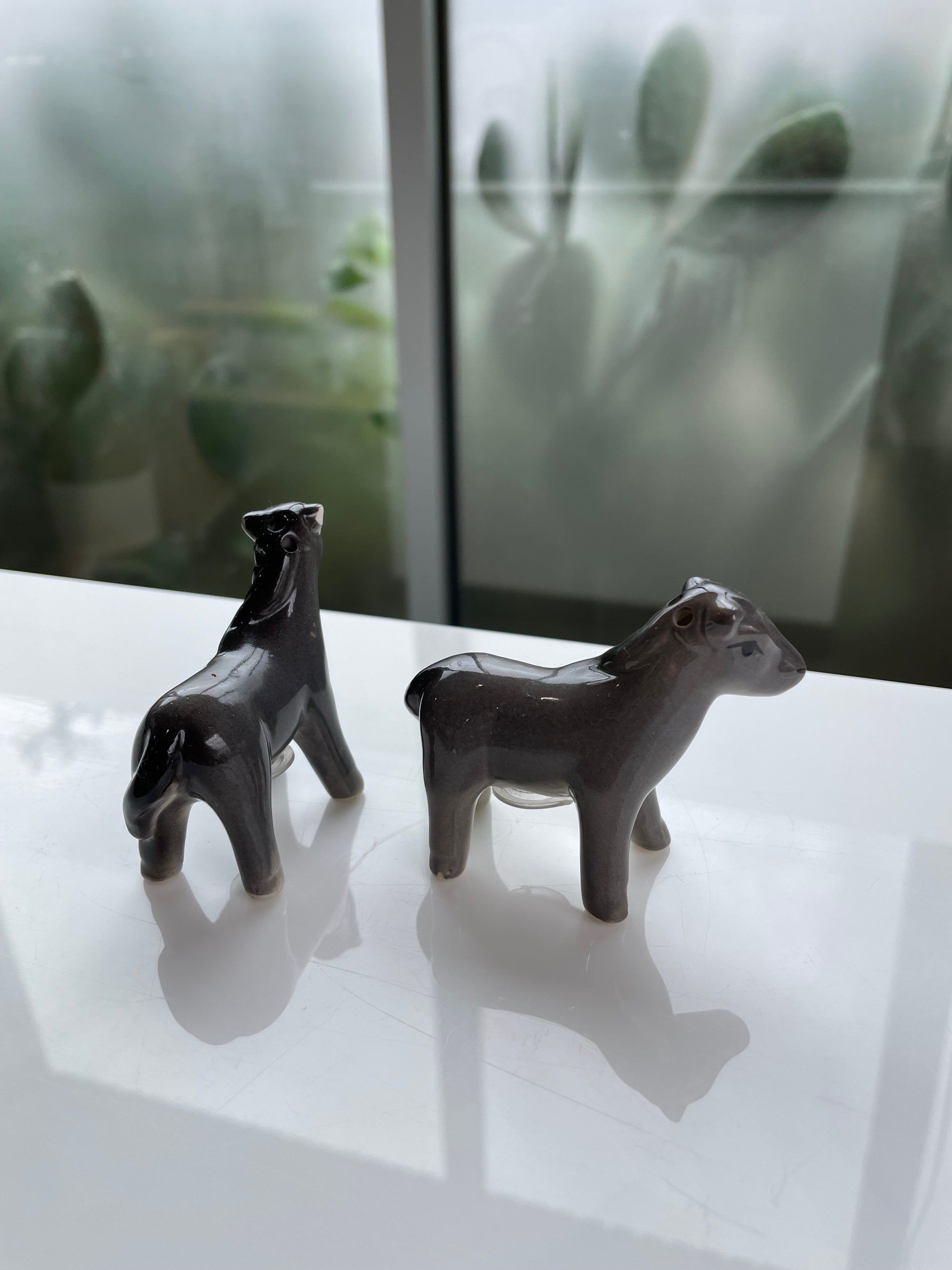 Vintage Donkey Salt & Pepper Shakers